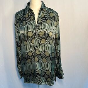 ❤️3/$30 Zara Striped Polka Dot Blouse